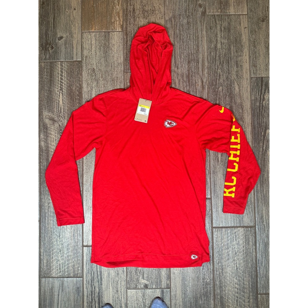 Nike Kansas City Chiefs NFL Hoodie Long Sleeve Red Mens Small